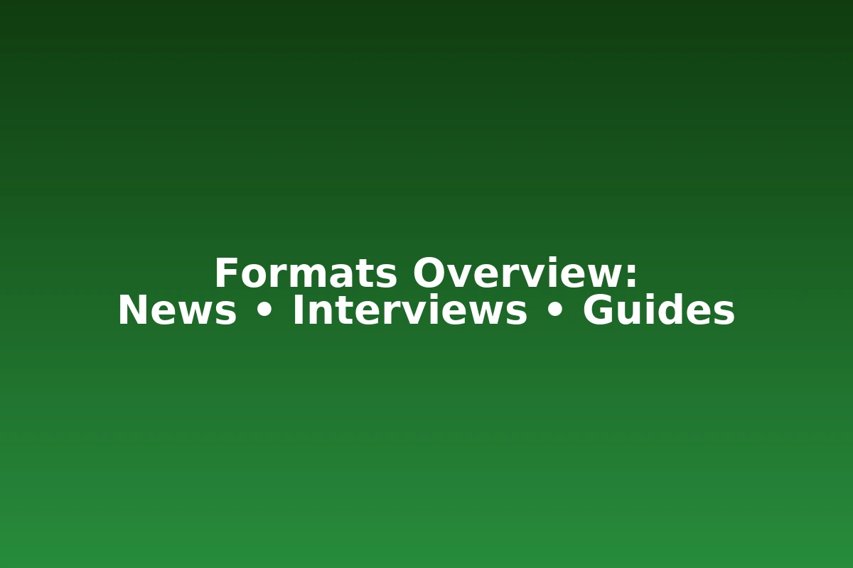 Advertorial formats overview